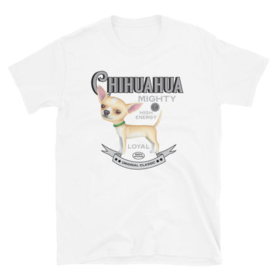 classic chihuahua pose on a Funny Vintage Chihuahua Unisex T-Shirt